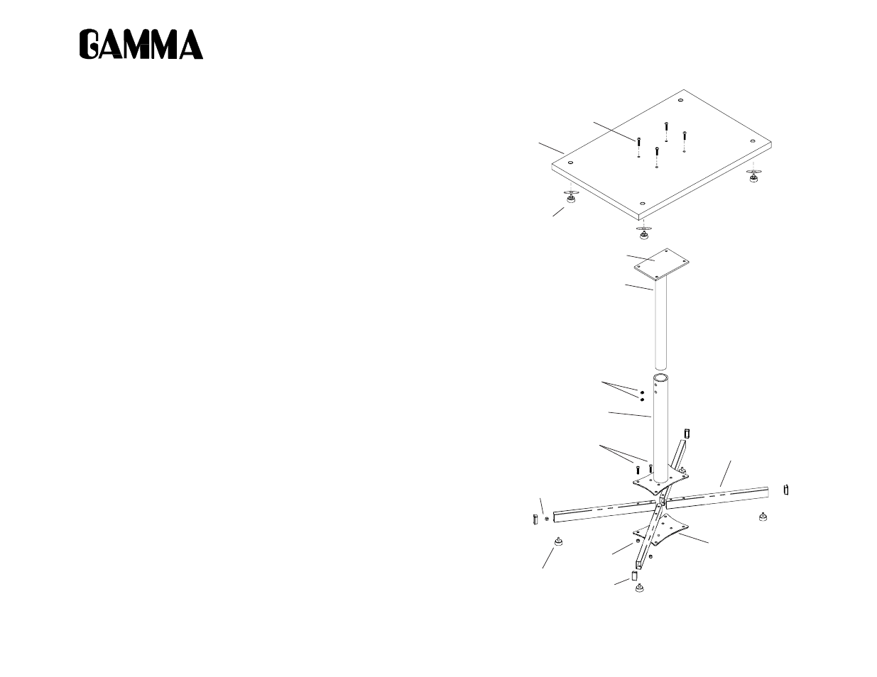 GAMMA PROGRESSION Floor Stand User Manual | 1 page