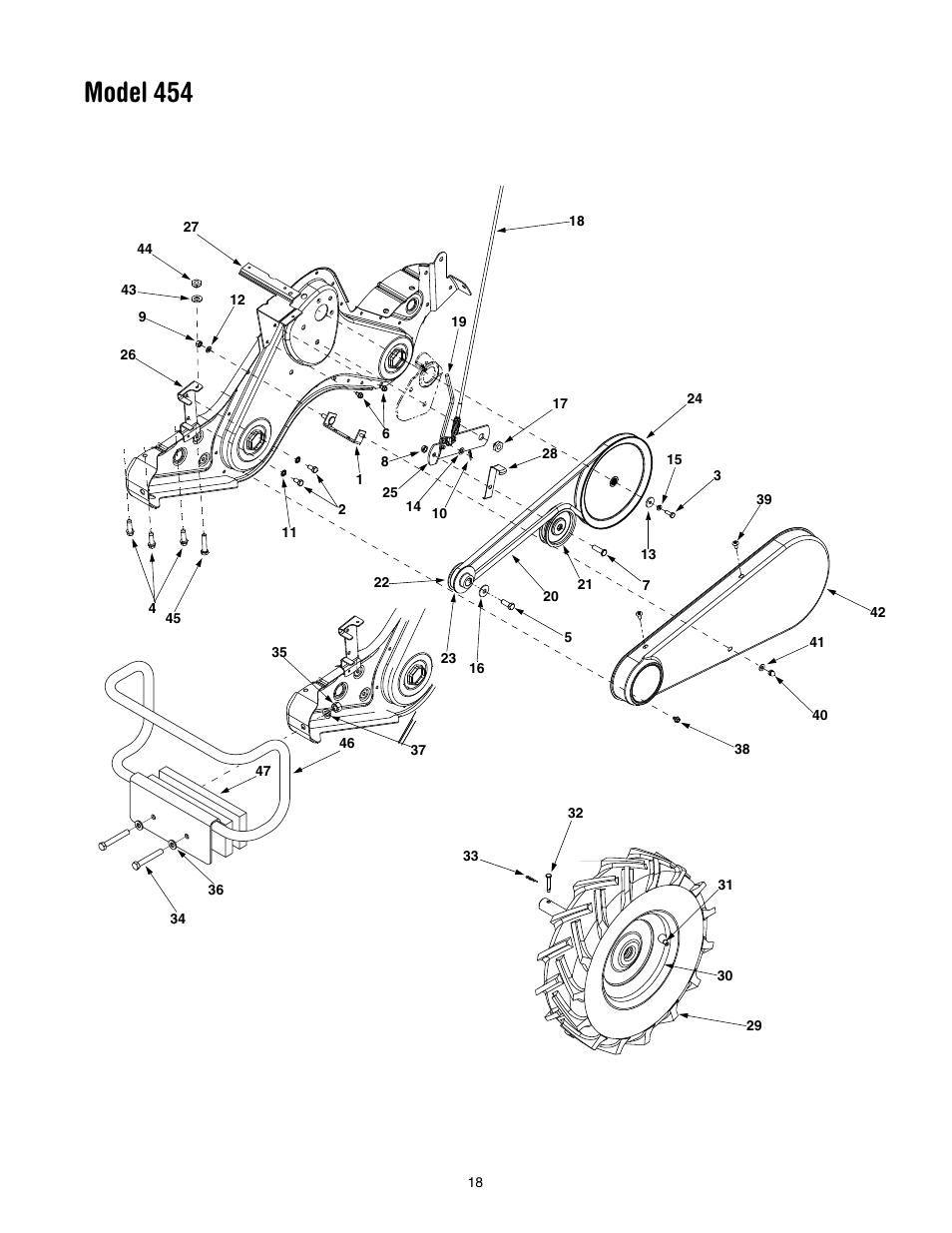 Model 454 | Cub Cadet 454 User Manual | Page 18 / 20