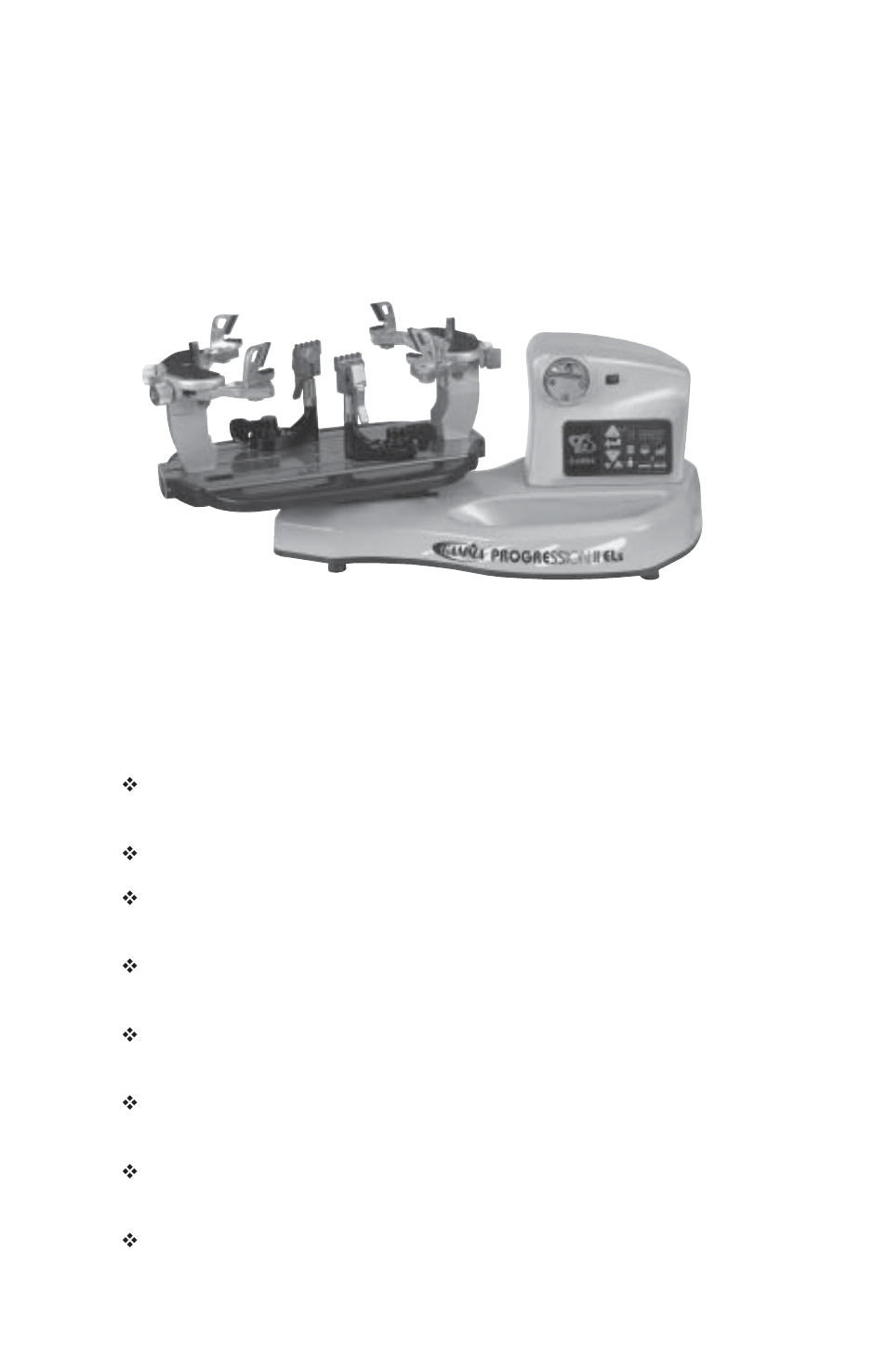 Features, Machine features | GAMMA PROGRESSION Els STRINGING MACHINE (Issue 1 - March 2009) User Manual | Page 3 / 19