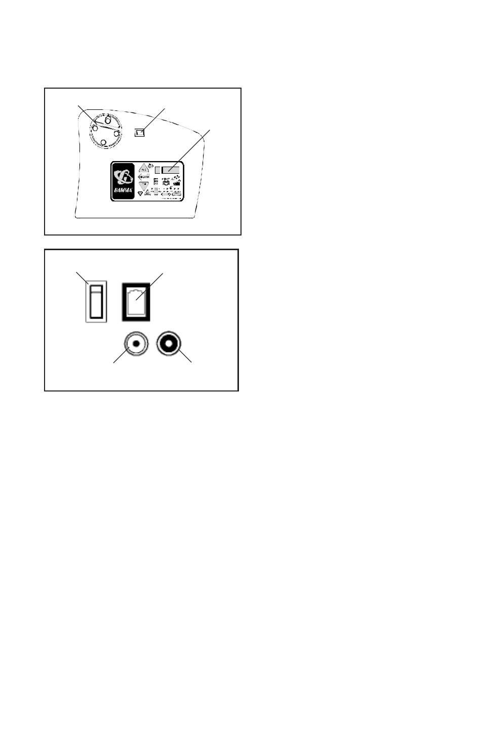 Power connection & controls, Warning | GAMMA PROGRESSION Els STRINGING MACHINE (Issue 1 - March 2009) User Manual | Page 5 / 19