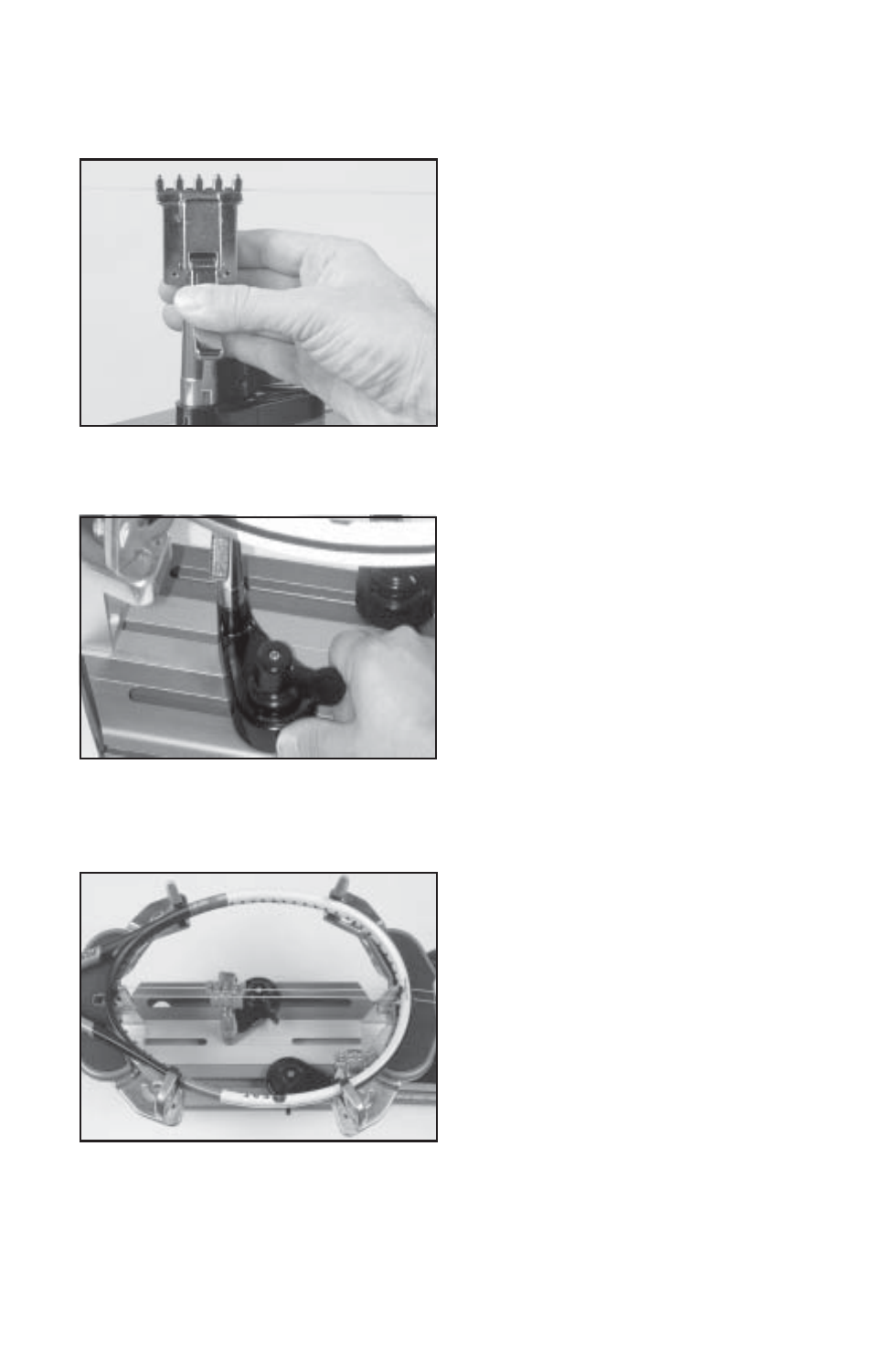 Stringing the frame | GAMMA PROGRESSION Els STRINGING MACHINE (Issue 1 - March 2009) User Manual | Page 9 / 19