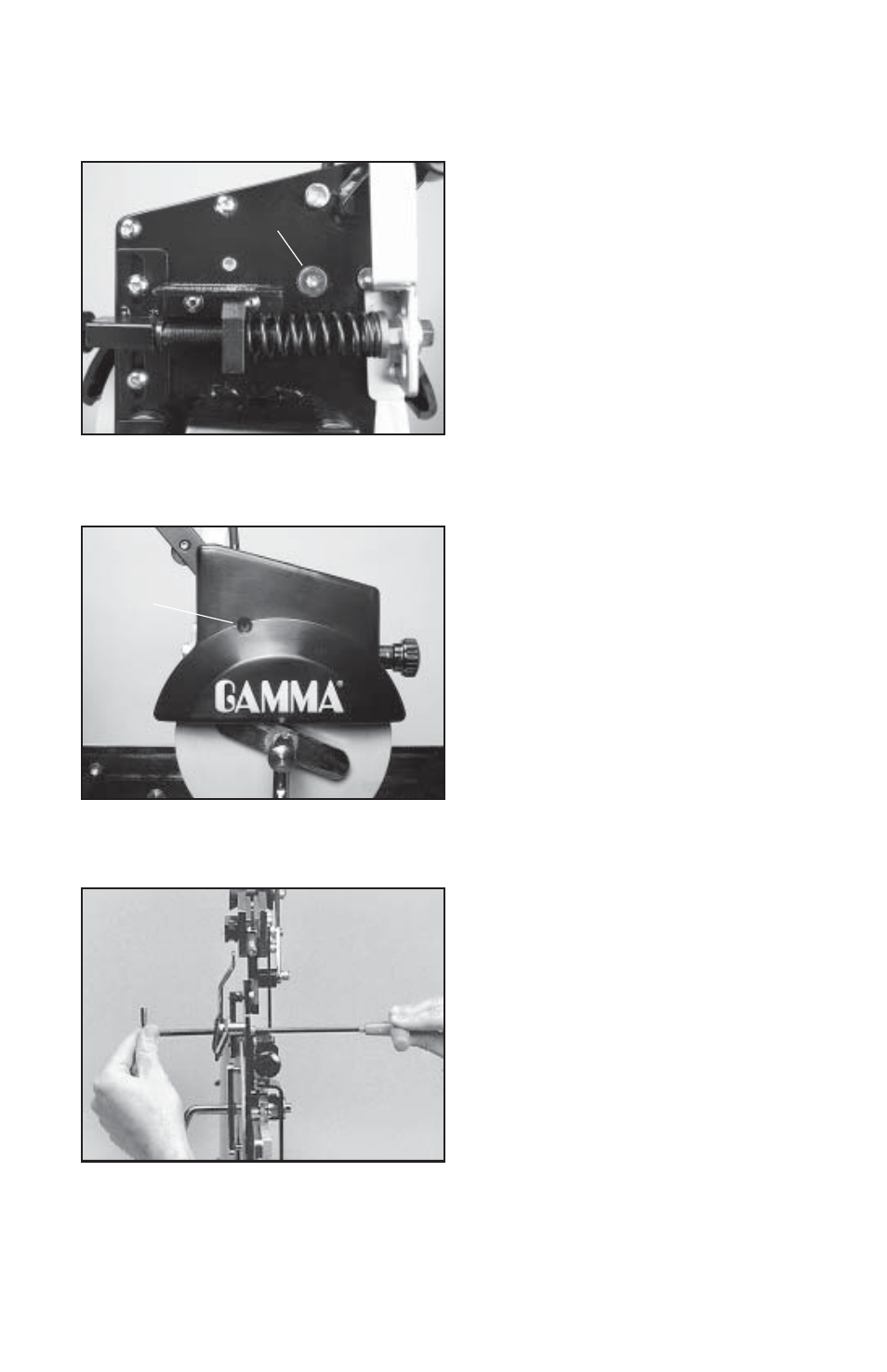 Maintenance & adjustments | GAMMA PROGRESSION STII STRINGING MACHINE (Issue 5 - January 2009) User Manual | Page 13 / 19