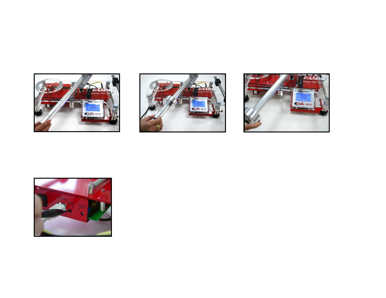 Swing weight calibration | GAMMA 3 in 1 Racquet Test Center User Manual | Page 8 / 12