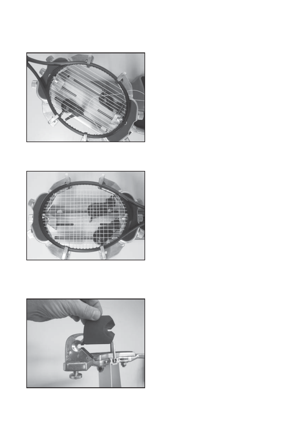 Stringing the frame, Additional features | GAMMA PROGRESSION 602FC STRINGING MACHINE (Issue 6 - November 2012) User Manual | Page 10 / 16
