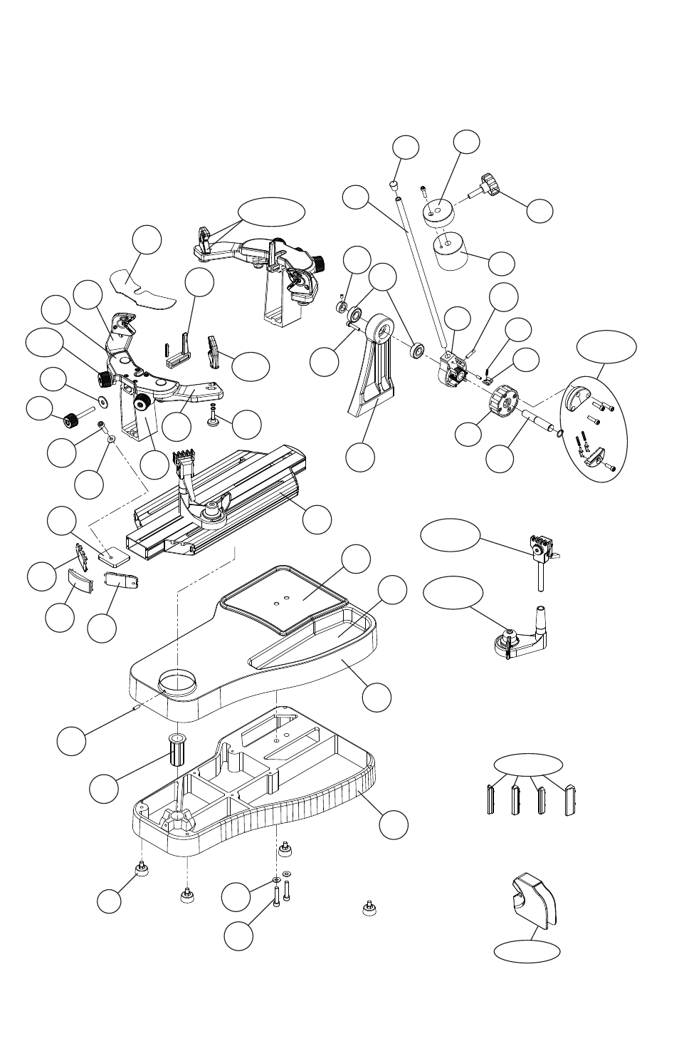 Parts drawing | GAMMA PROGRESSION 602FC STRINGING MACHINE (Issue 6 - November 2012) User Manual | Page 15 / 16