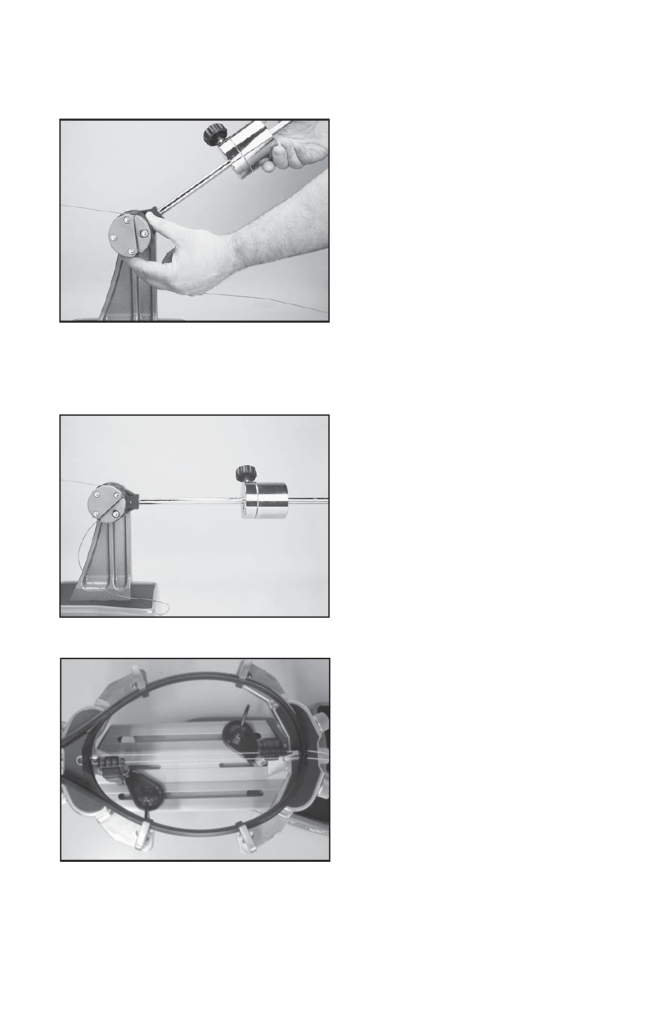 Stringing the frame, Warning | GAMMA PROGRESSION 602FC STRINGING MACHINE (Issue 6 - November 2012) User Manual | Page 9 / 16