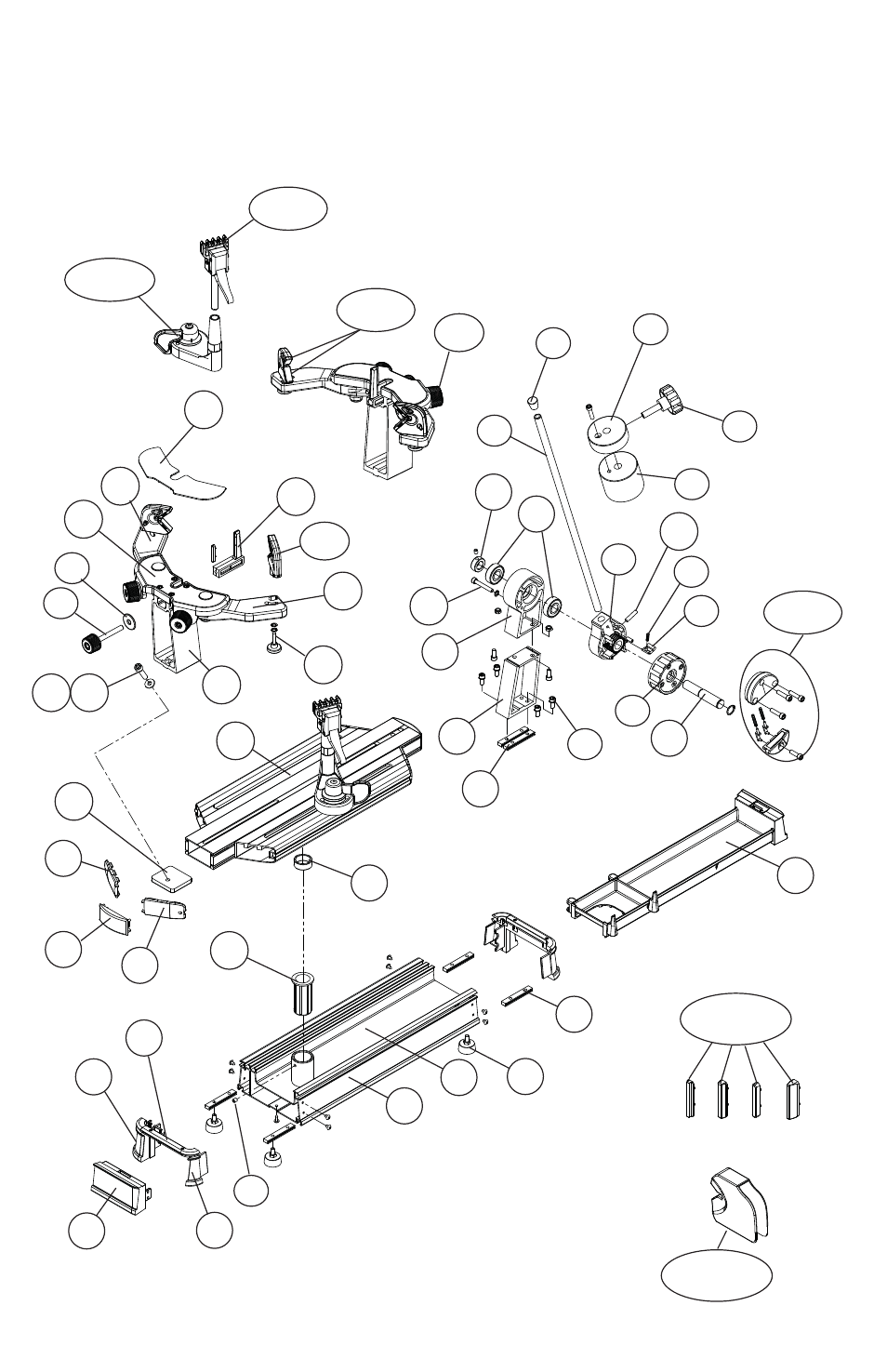 Parts drawing | GAMMA X-Stringer X-6FC STRINGING MACHINE (Issue 4 - November 2012) User Manual | Page 19 / 20