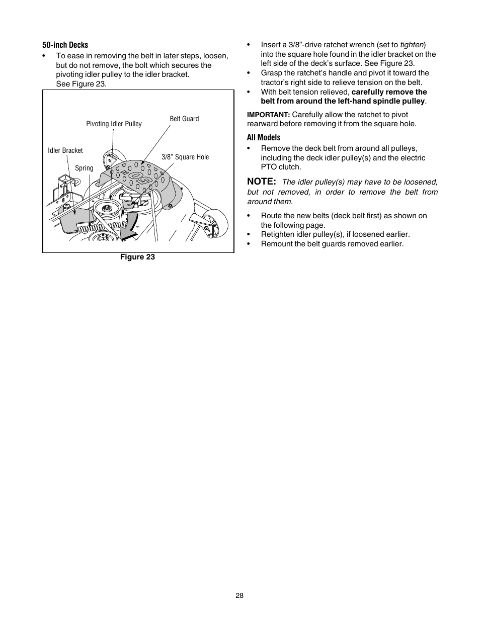Cub Cadet LT1042 User Manual | Page 28 / 40