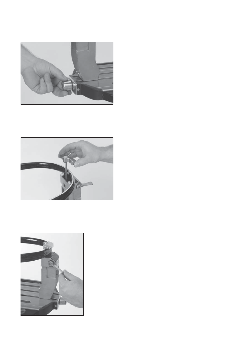 Mounting the frame | GAMMA 5800 Els STRINGING MACHINE 2 POINT SC MOUNTING (Issue 1 - June 2006) User Manual | Page 13 / 24