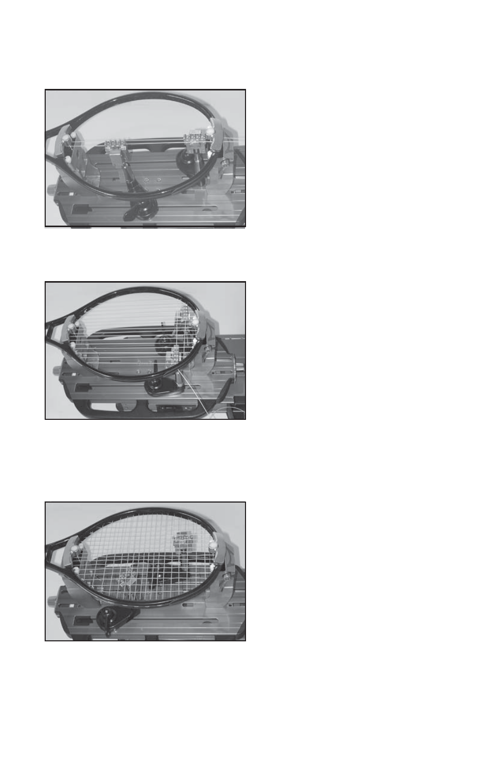 Stringing the frame | GAMMA 5800 Els STRINGING MACHINE 2 POINT SC MOUNTING (Issue 1 - June 2006) User Manual | Page 15 / 24