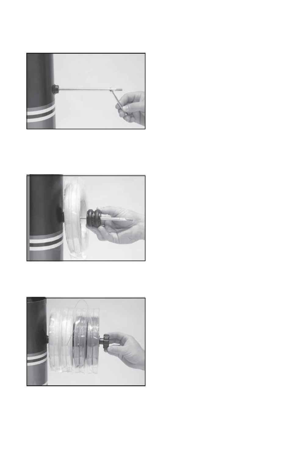 String reel holder installation | GAMMA 5800 Els STRINGING MACHINE 2 POINT SC MOUNTING (Issue 1 - June 2006) User Manual | Page 7 / 24