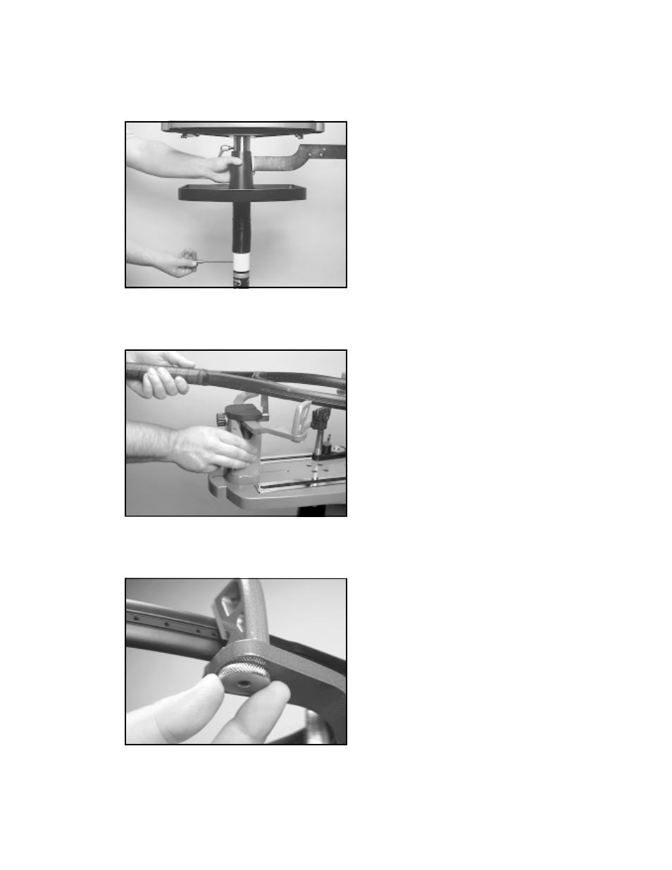 Mounting the frame | GAMMA 6004 STRINGING MACHINE (Issue 3 - December 14, 2000) User Manual | Page 9 / 20