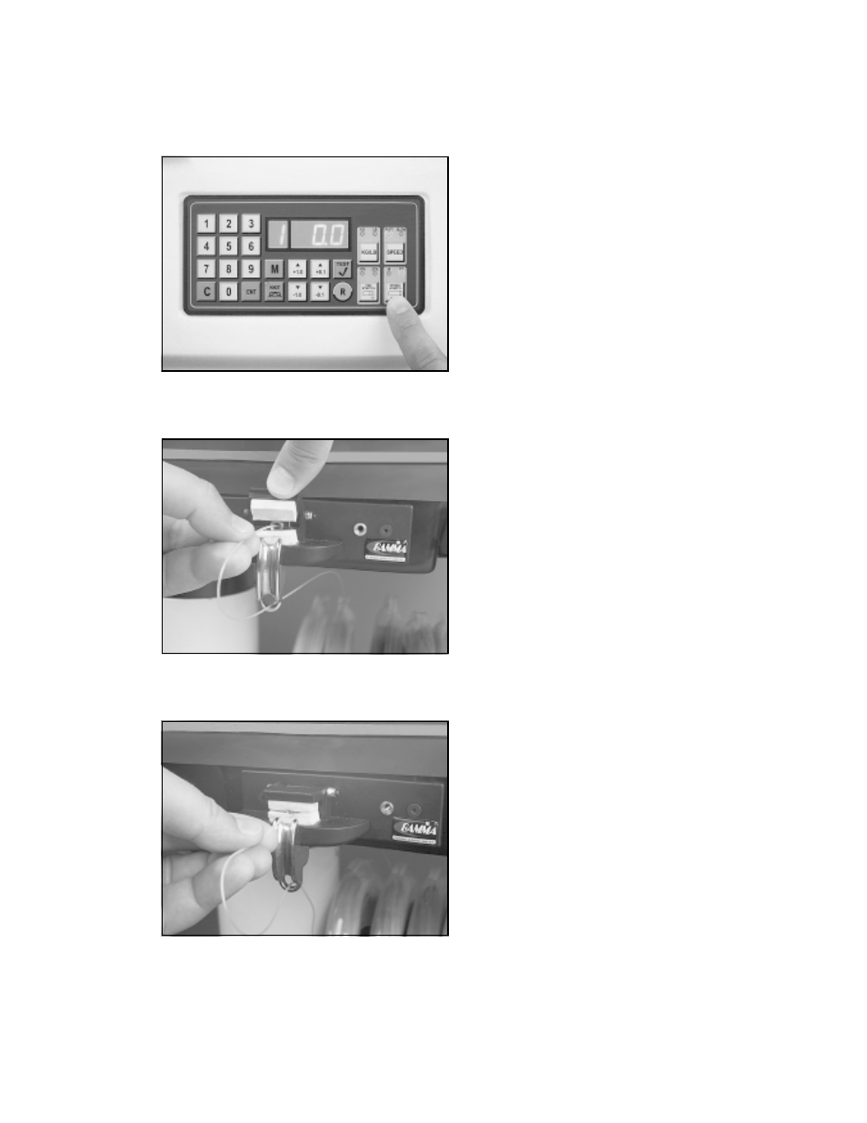 String length meter operation | GAMMA 8500 Els STRINGING MACHINE (Issue 1 - May 24, 2001) User Manual | Page 13 / 23