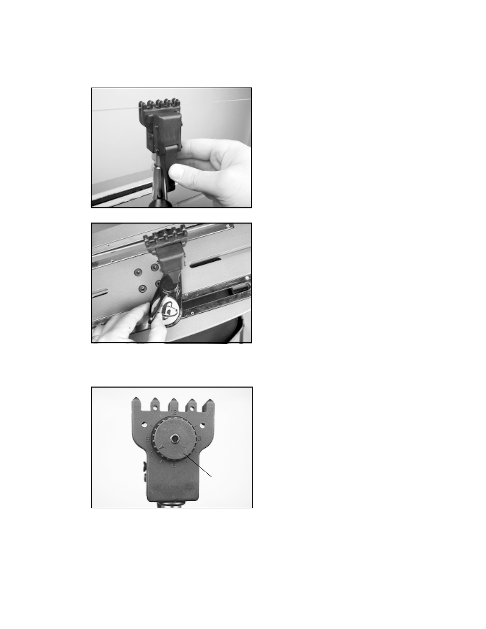 Cam-lock clamp operation | GAMMA 8500 Els STRINGING MACHINE (Issue 1 - May 24, 2001) User Manual | Page 14 / 23
