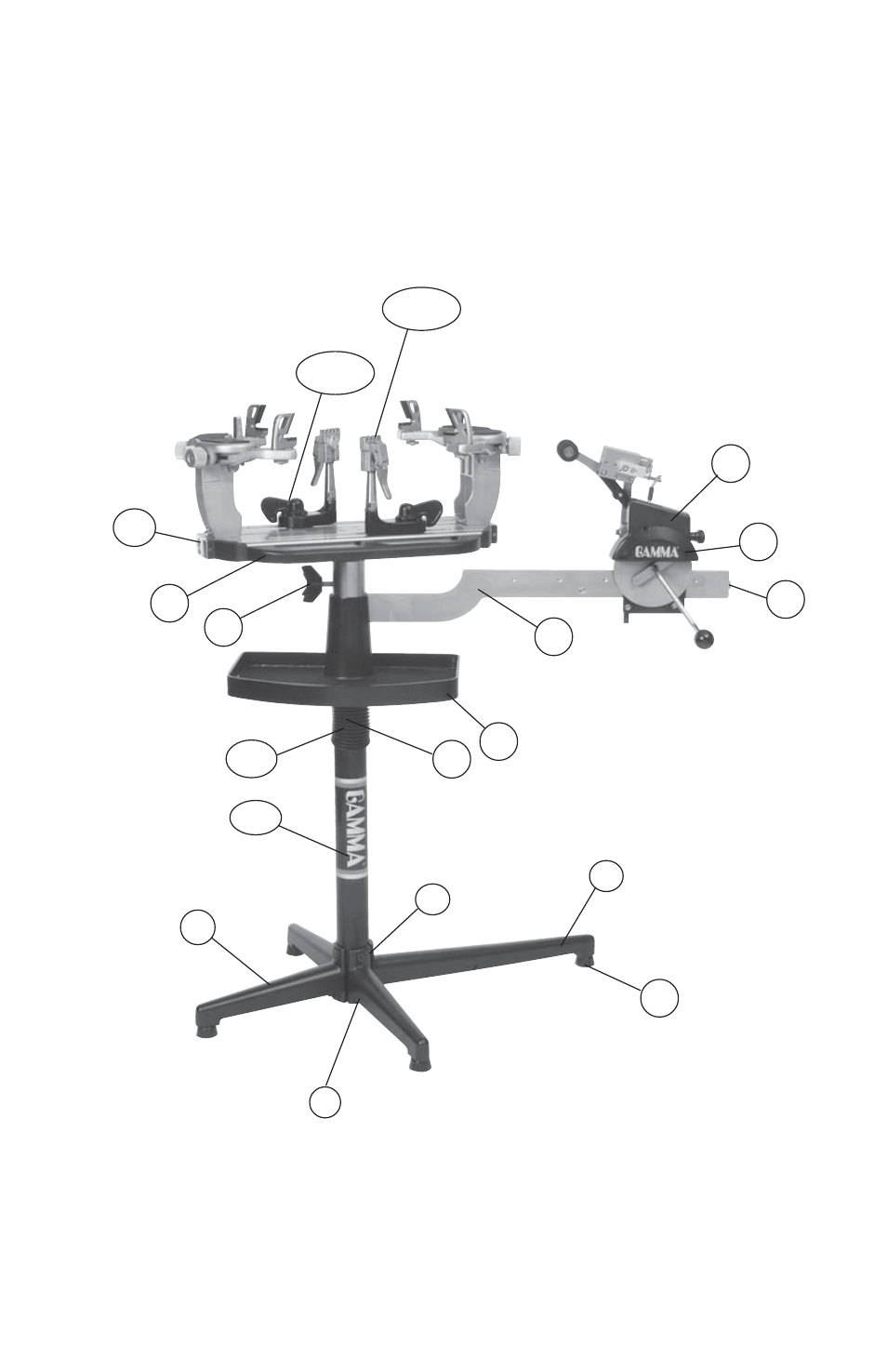 Machine parts | GAMMA 5003 Els STRINGING MACHINE 6 POINT SC MOUNTING (Issue 6 - March 2007) User Manual | Page 18 / 20