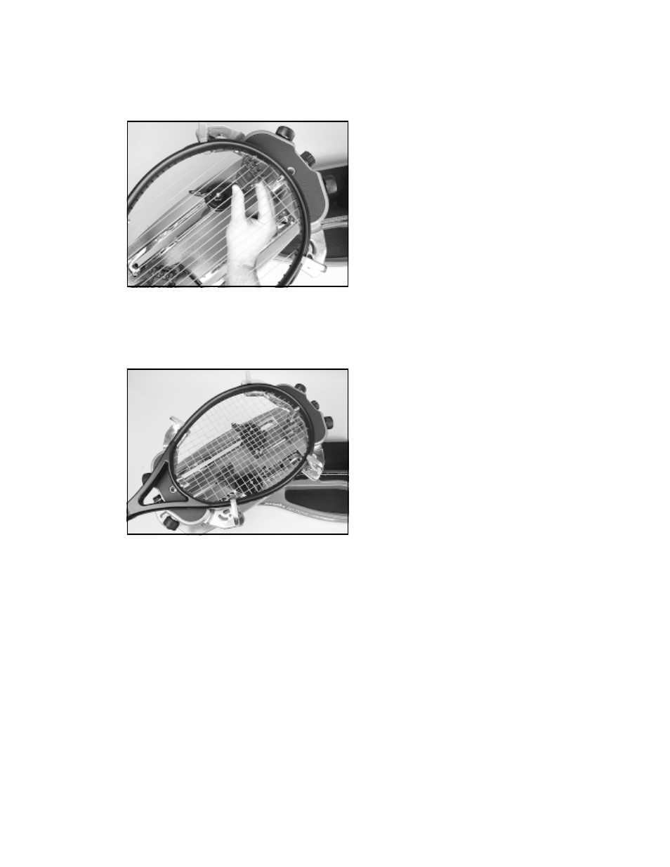 Stringing the frame | GAMMA PROGRESSION STII STRINGING MACHINE (Issue 2 - December 14, 2000) User Manual | Page 10 / 17