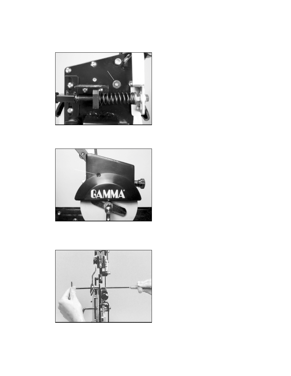 Maintenance and adjustments | GAMMA PROGRESSION STII STRINGING MACHINE (Issue 2 - December 14, 2000) User Manual | Page 13 / 17