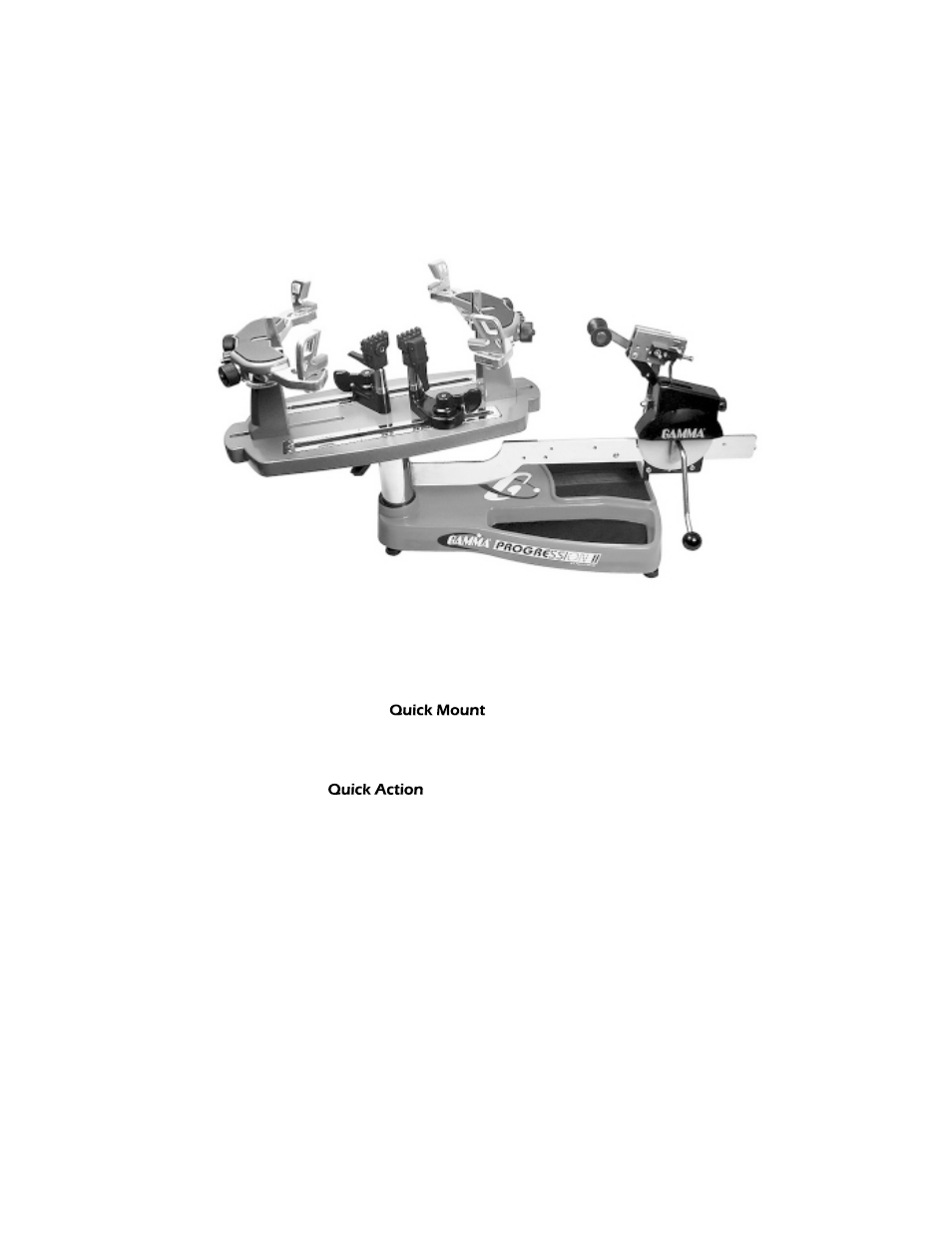 Features | GAMMA PROGRESSION STII STRINGING MACHINE (Issue 2 - December 14, 2000) User Manual | Page 3 / 17