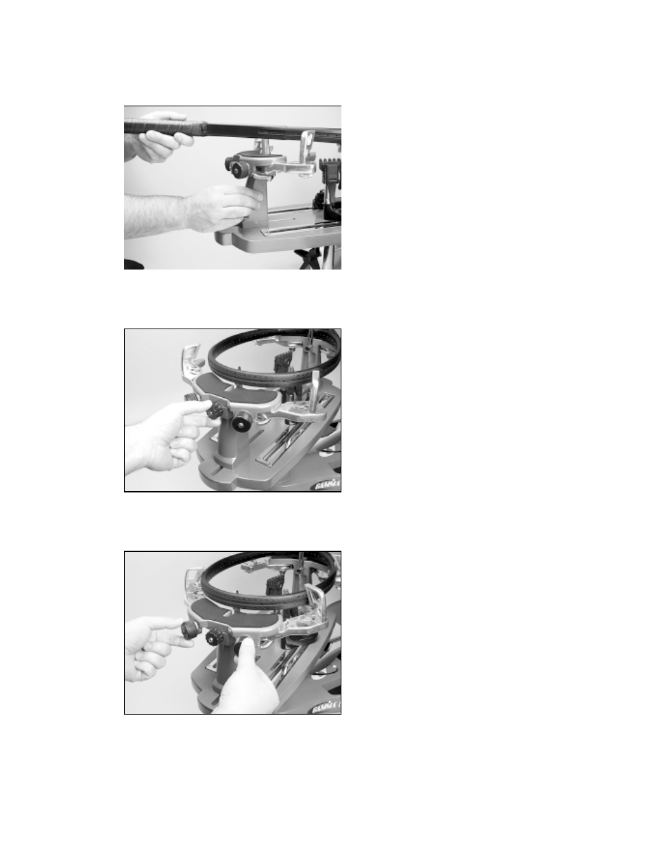 Mounting the frame | GAMMA PROGRESSION STII STRINGING MACHINE (Issue 2 - December 14, 2000) User Manual | Page 6 / 17