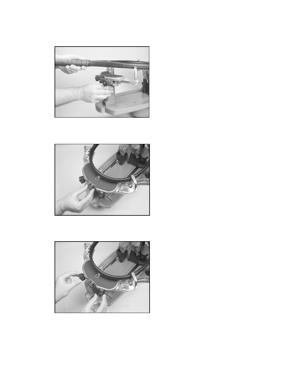 Mounting the frame | GAMMA PROGRESSION 602FC STRINGING MACHINE (Issue 1 - April, 2000) User Manual | Page 6 / 16