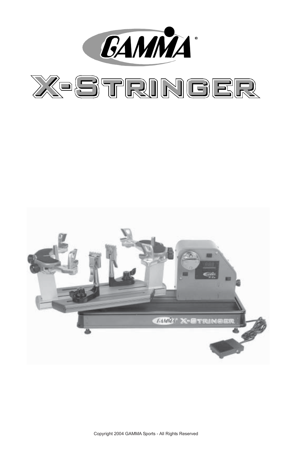 GAMMA X-Stringer X-ES STRINGING MACHINE (Issue 1 - May 2004) User Manual | 19 pages