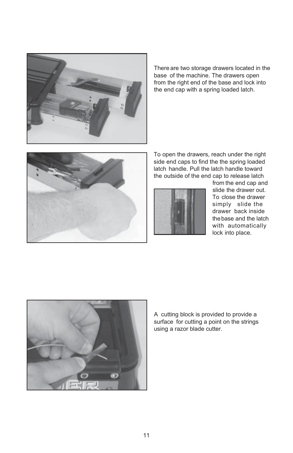 Additional features | GAMMA X-Stringer X-ES STRINGING MACHINE (Issue 1 - May 2004) User Manual | Page 12 / 19