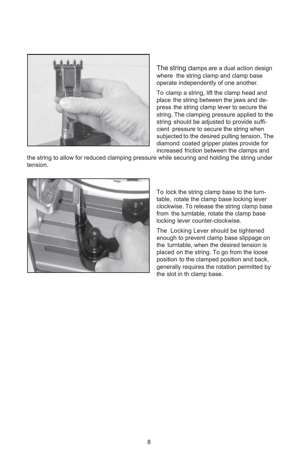 Stringing the frame | GAMMA X-Stringer X-ES STRINGING MACHINE (Issue 1 - May 2004) User Manual | Page 9 / 19
