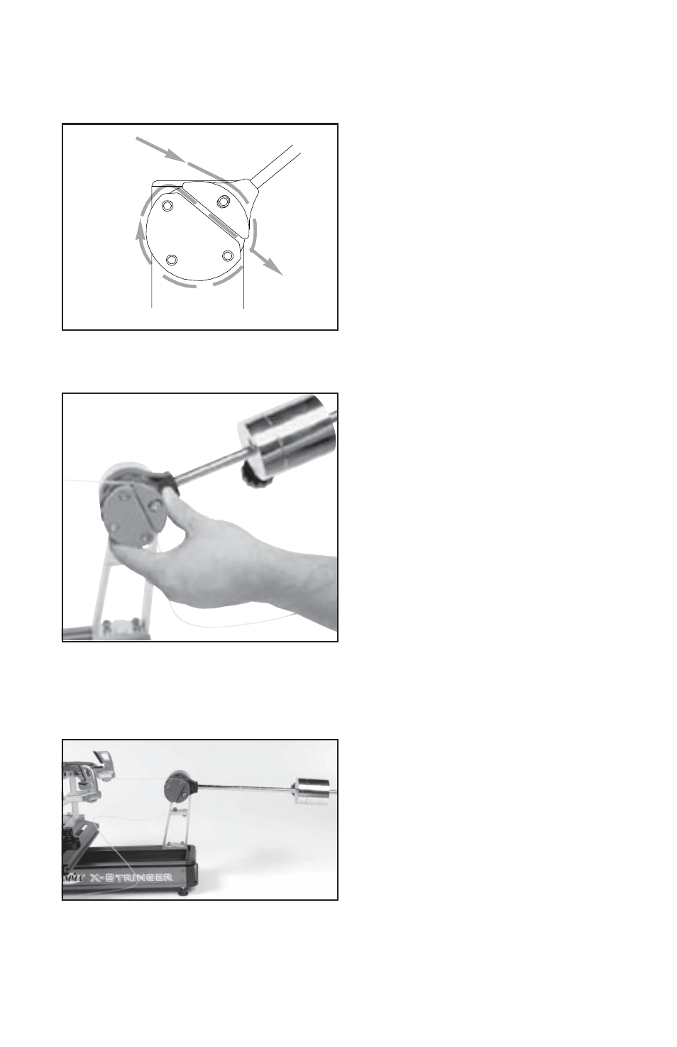Stringing the frame | GAMMA X-Stringer X-6FS STRINGING MACHINE (Issue 1 - May 2004) User Manual | Page 10 / 18