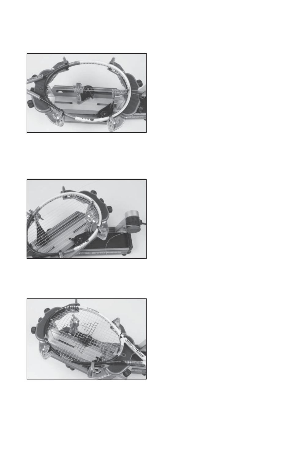 Stringing the frame | GAMMA X-Stringer X-6FS STRINGING MACHINE (Issue 1 - May 2004) User Manual | Page 11 / 18