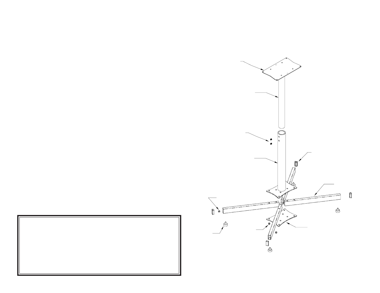 GAMMA Progression II Floor Stand User Manual | 1 page