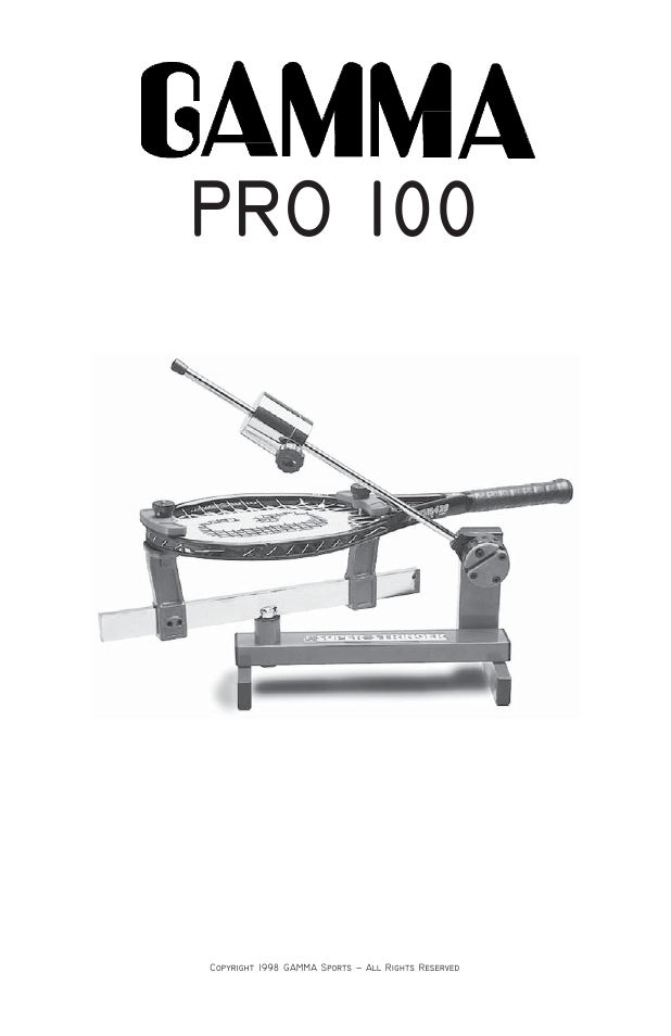 GAMMA PRO 100 STRINGING MACHINE (Issue 3 - September 22, 1998) User Manual | 11 pages