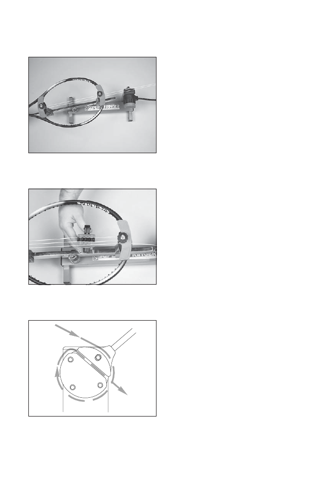 Stringing the frame | GAMMA PRO 100 STRINGING MACHINE (Issue 3 - September 22, 1998) User Manual | Page 7 / 11