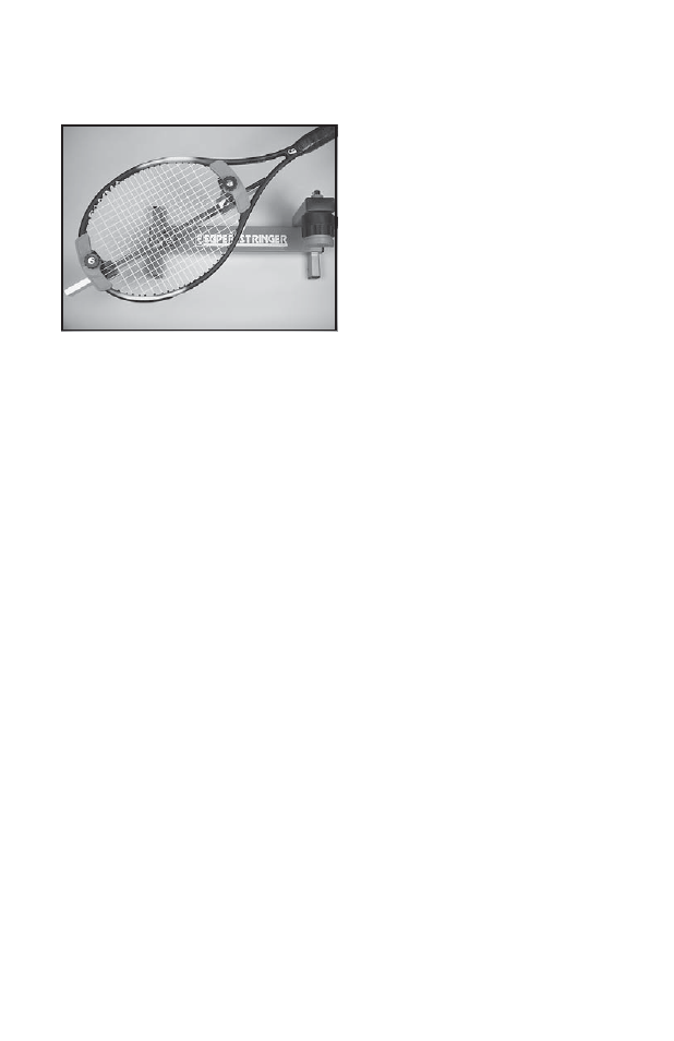 Stringing the frame | GAMMA PRO 100 STRINGING MACHINE (Issue 3 - September 22, 1998) User Manual | Page 9 / 11