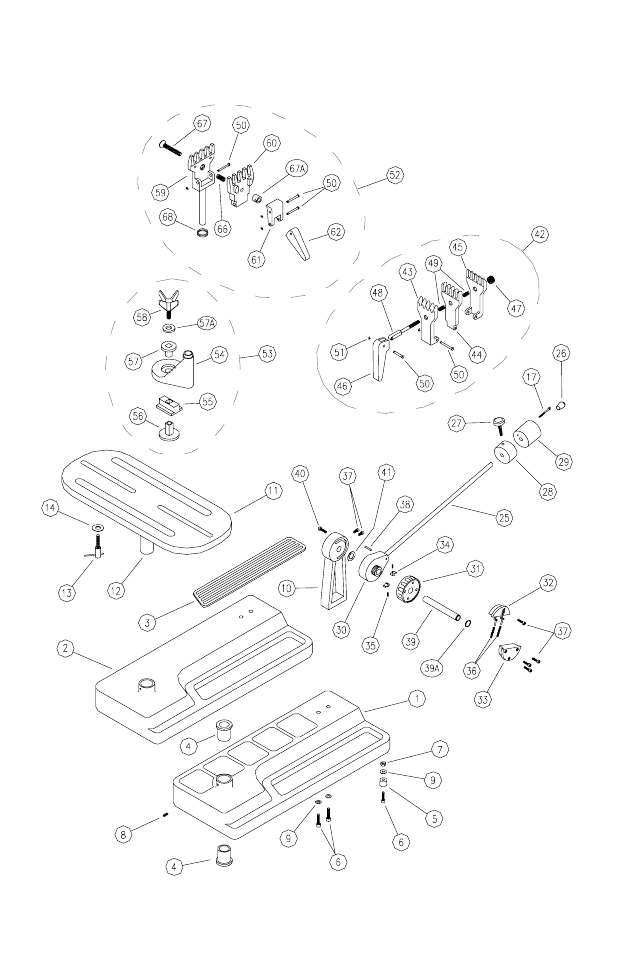 Exploded parts view | GAMMA PROGRESSION 600 / 600FC (Issue 2 / Version E - Dec. 10, 1997) User Manual | Page 14 / 15