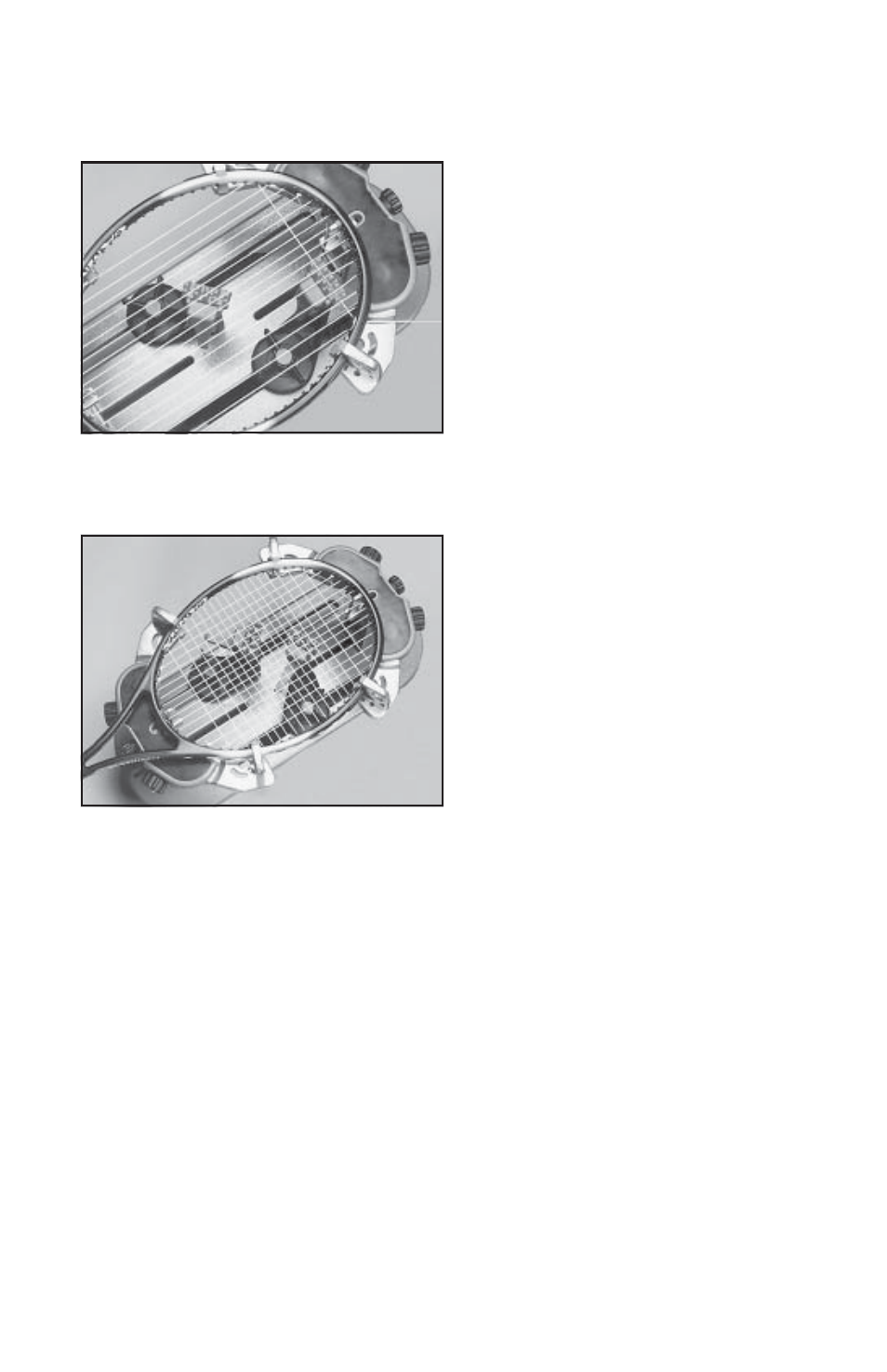 Stringing the frame | GAMMA PROGRESSION ST (Issue 2 / Version E - Oct. 28, 1997) User Manual | Page 10 / 19