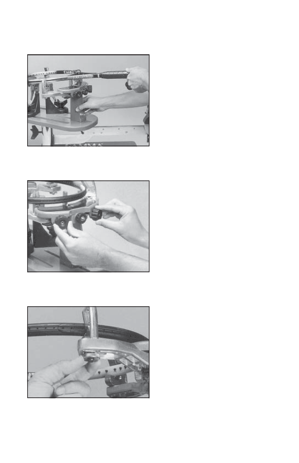 Mounting the frame | GAMMA PROGRESSION ST (Issue 2 / Version E - Oct. 28, 1997) User Manual | Page 7 / 19