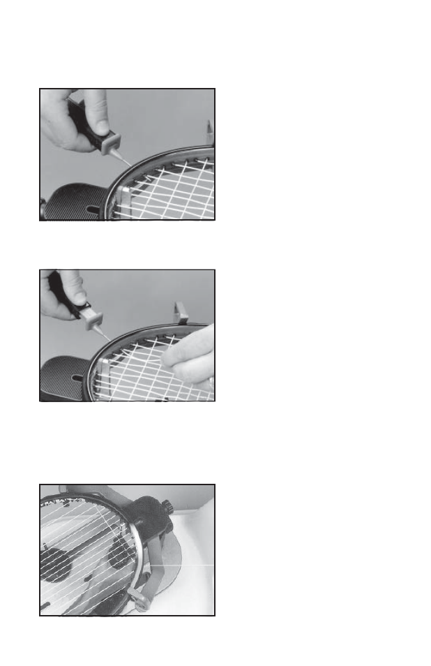 Stringing the frame | GAMMA 7000 Es STRINGING MACHINE (Issue 3 - March 29, 1999) User Manual | Page 13 / 19