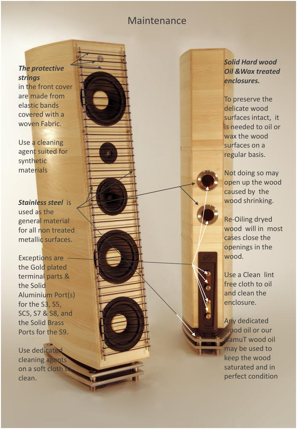 Maintenance | GamuT RS3 User Manual | Page 17 / 20