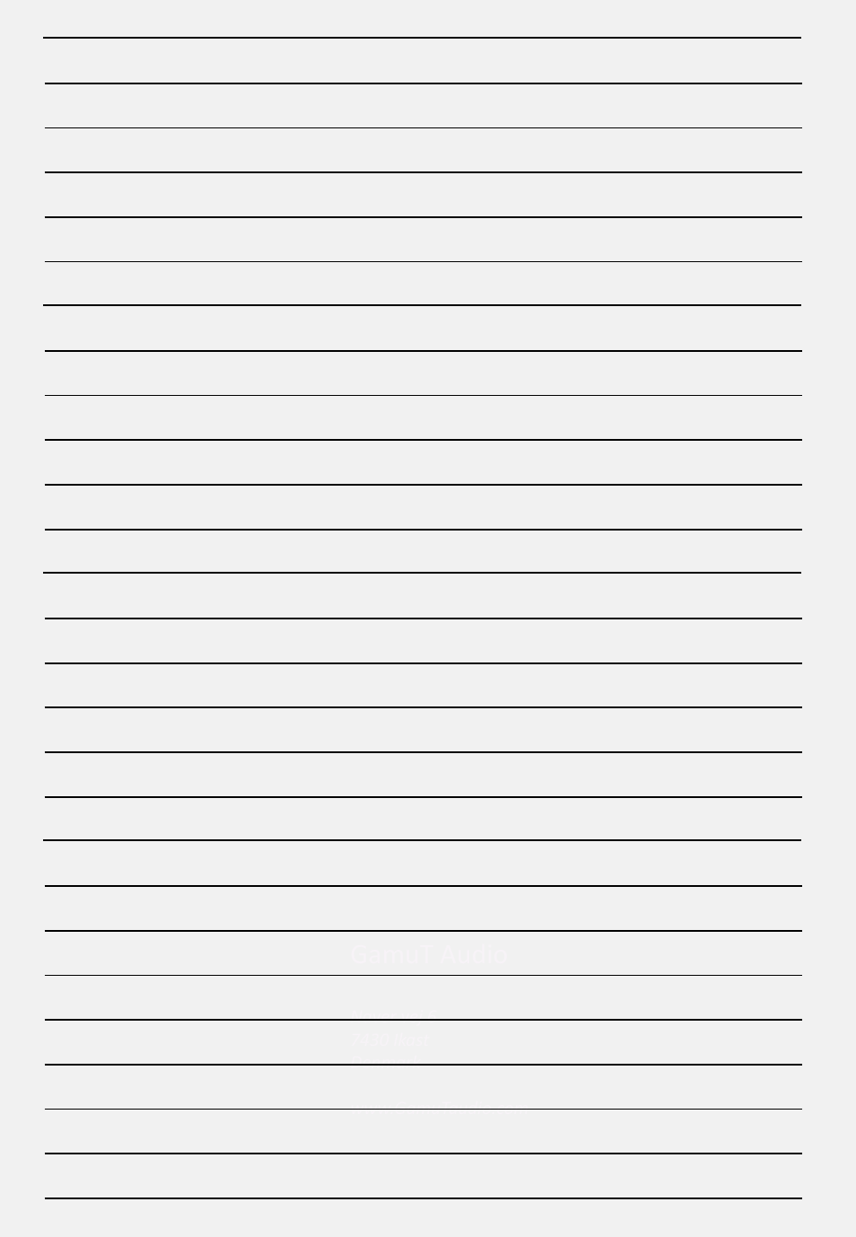 Gamut audio | GamuT RS3 User Manual | Page 19 / 20
