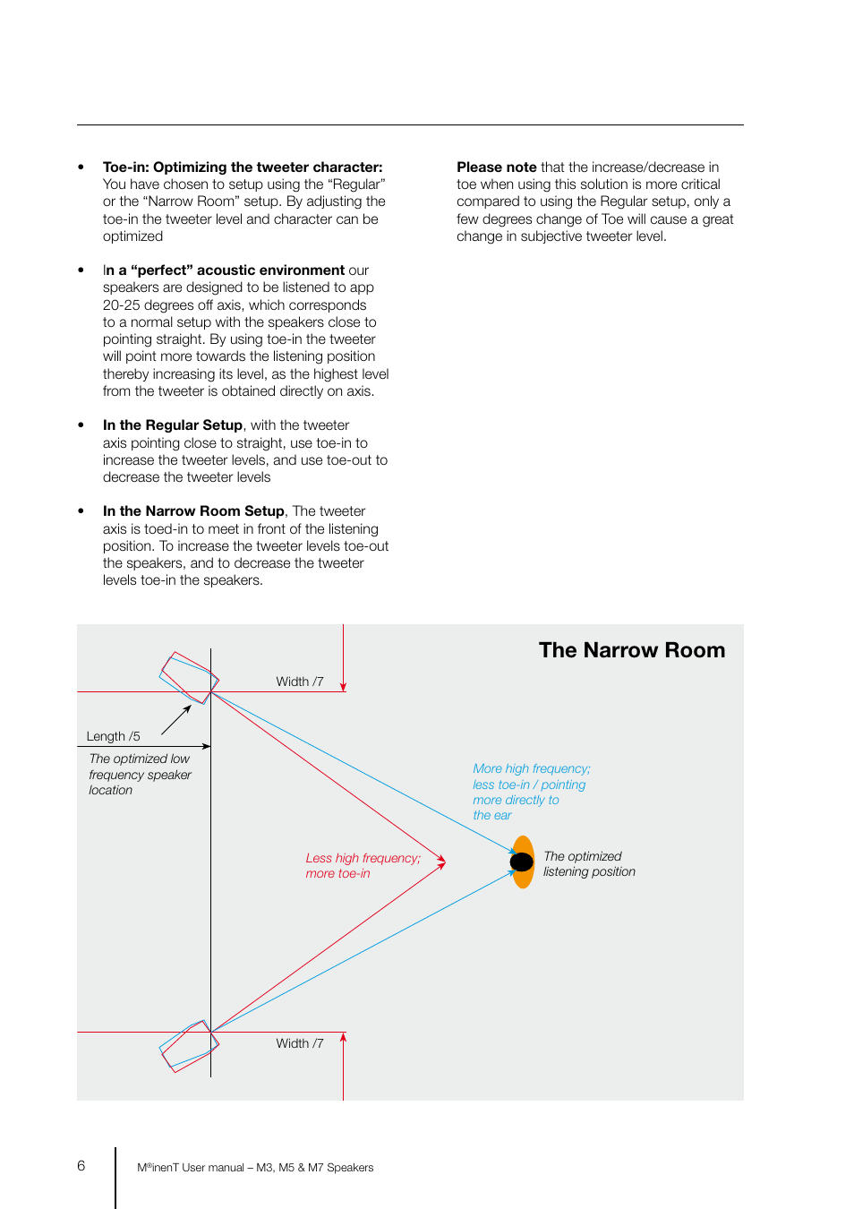 The narrow room | GamuT M3 User Manual | Page 6 / 8