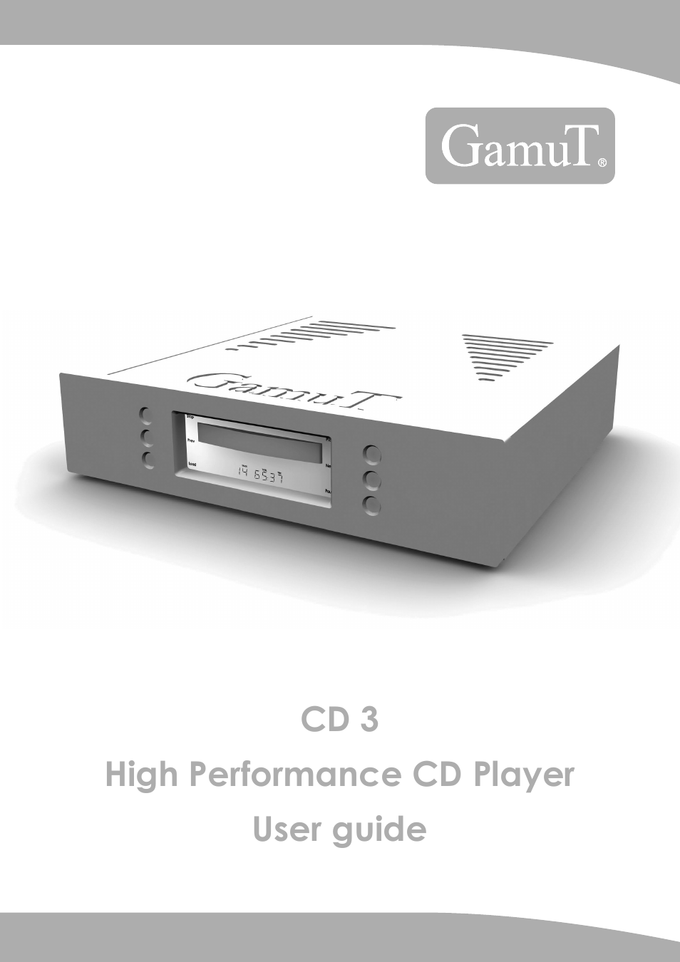 GamuT CD3 User Manual | 16 pages