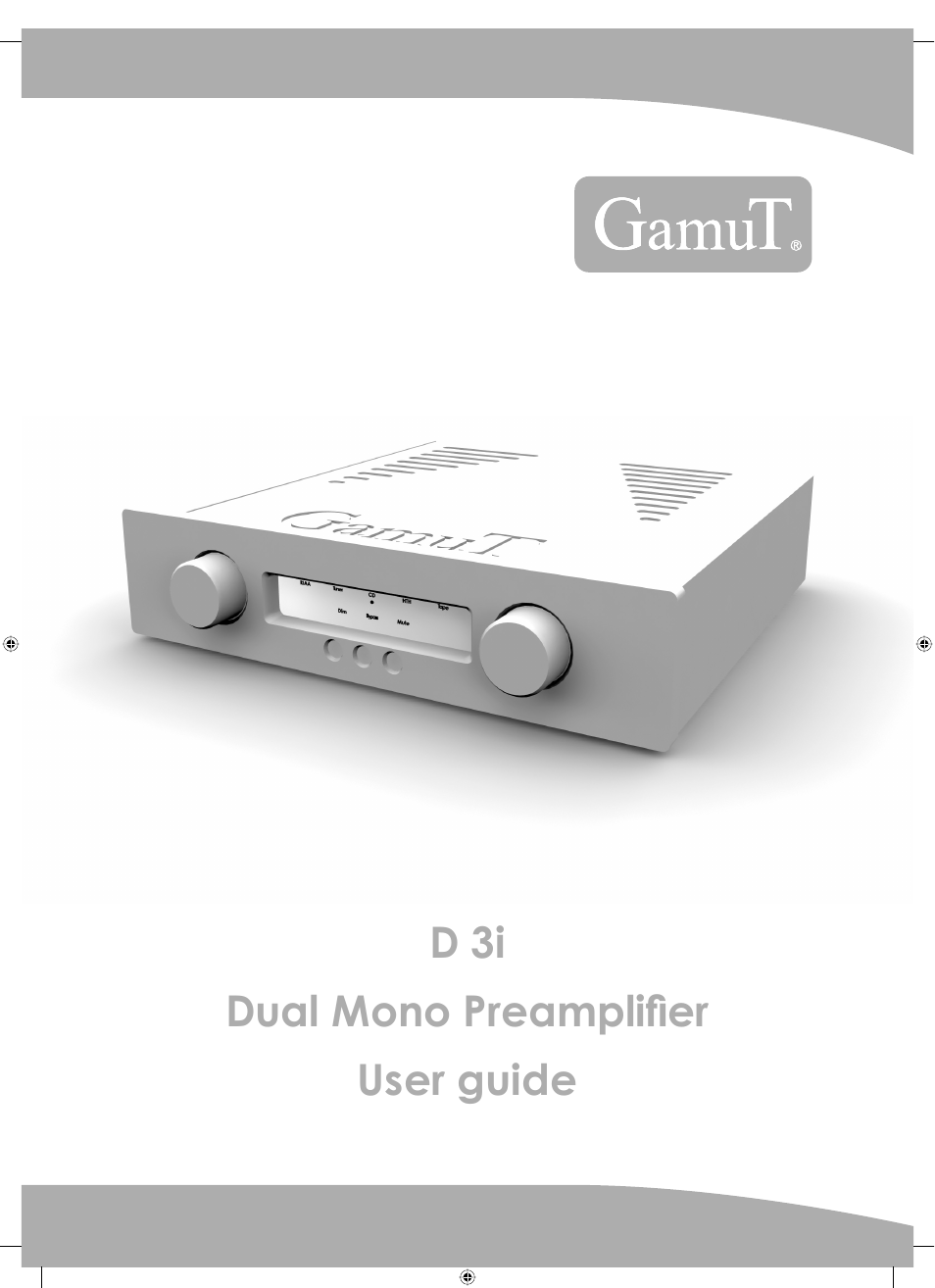 GamuT D3i User Manual | 16 pages