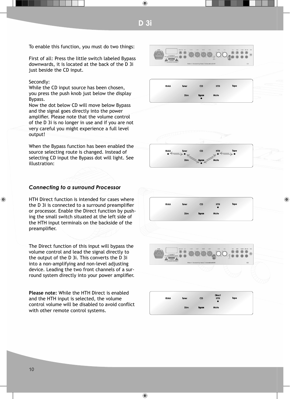 D 3i | GamuT D3i User Manual | Page 10 / 16