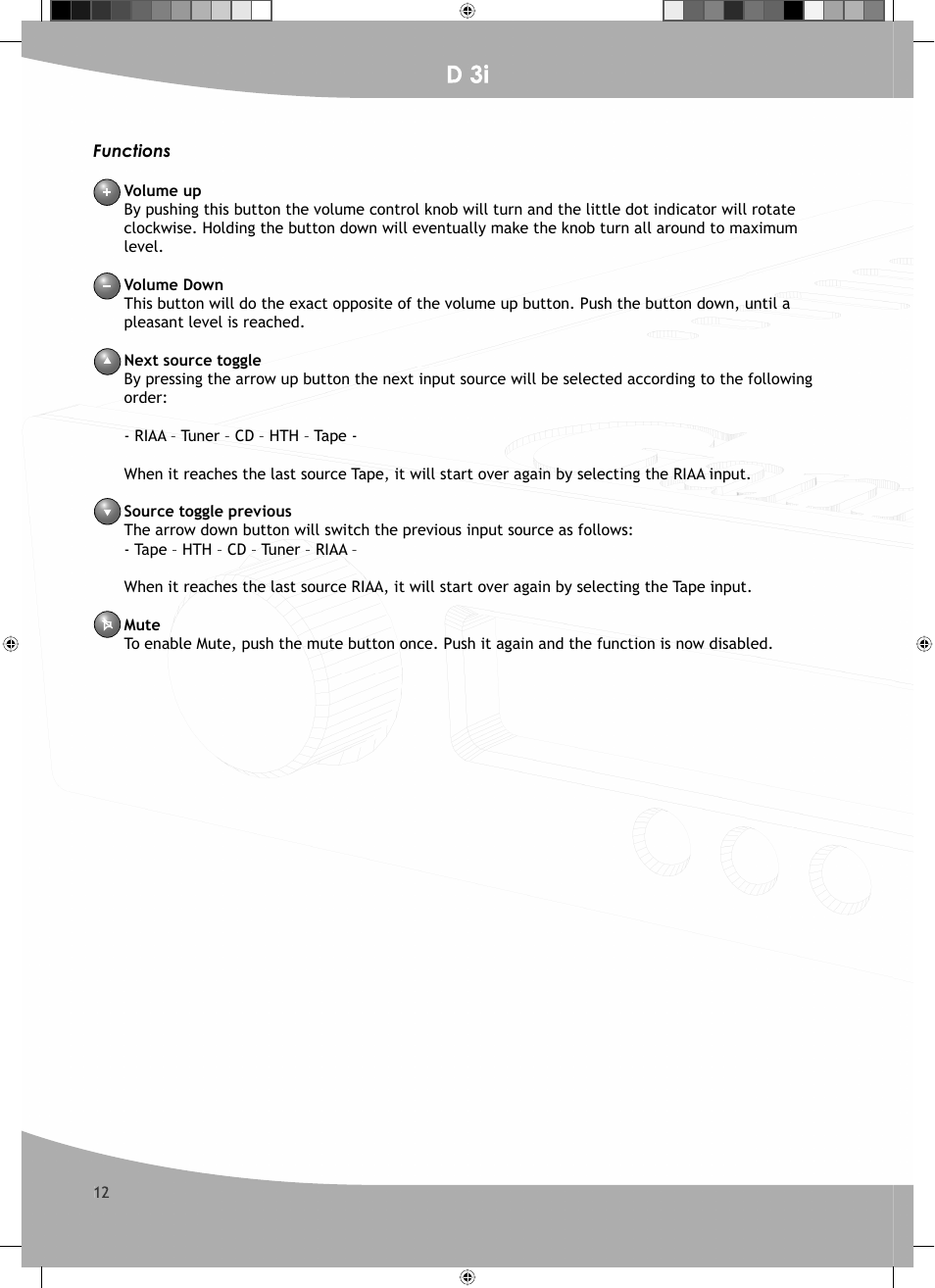 D 3i | GamuT D3i User Manual | Page 12 / 16