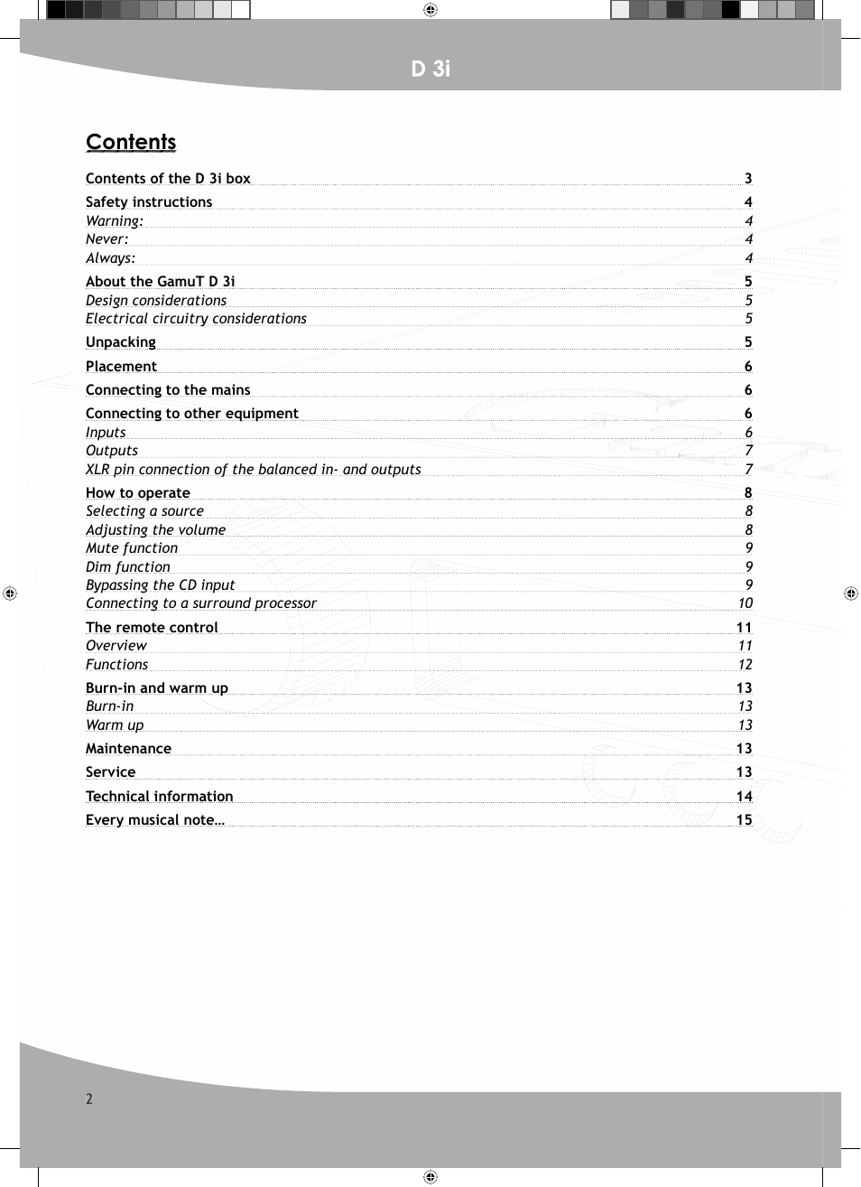 GamuT D3i User Manual | Page 2 / 16