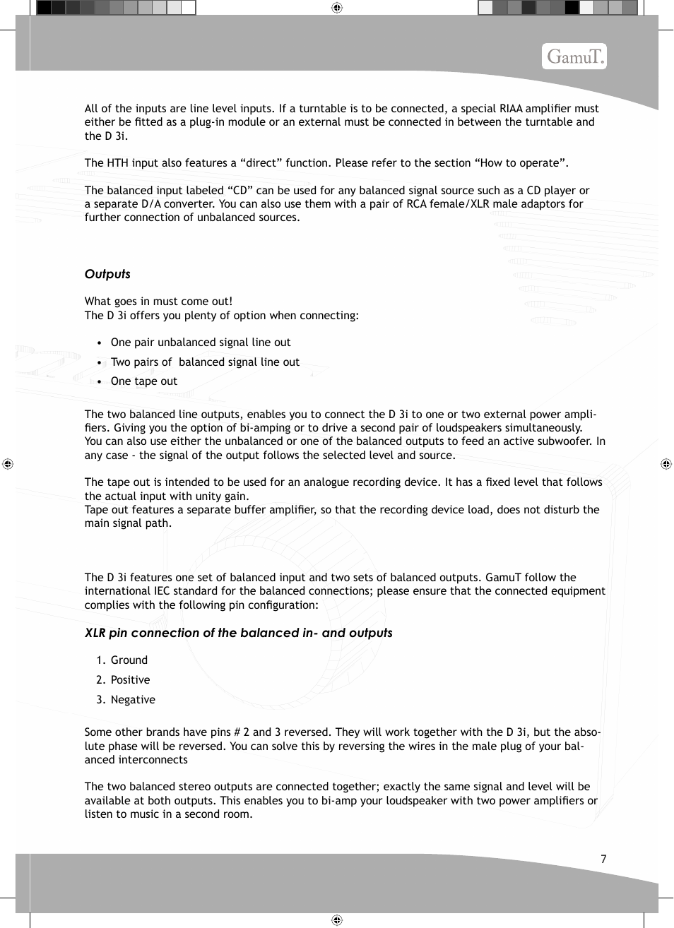 GamuT D3i User Manual | Page 7 / 16