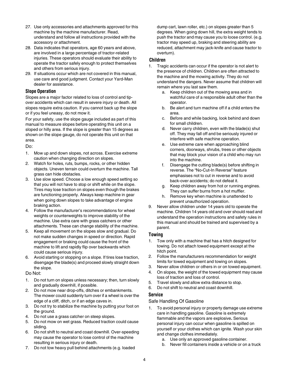 Cub Cadet 190-678-100 User Manual | Page 4 / 12