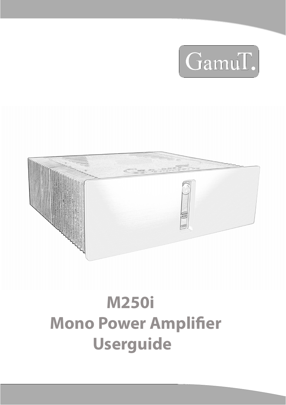 GamuT M250i User Manual | 13 pages