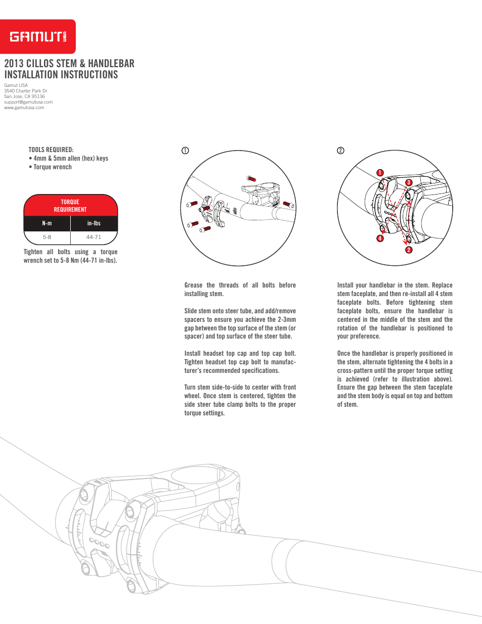 GamuT CILLOS Stem User Manual | Page 2 / 2