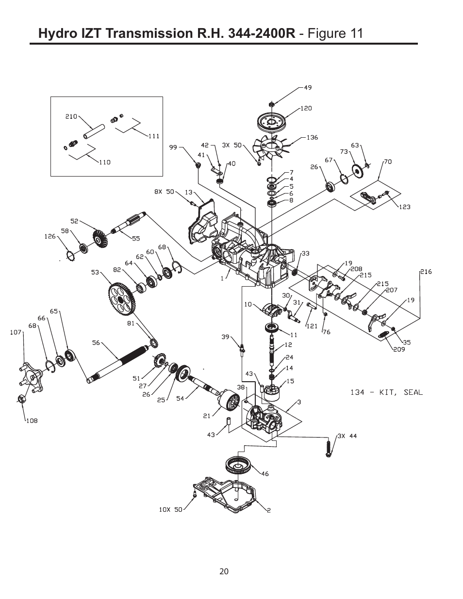 Cub Cadet 01008371 53AA5A5L100 User Manual | Page 20 / 54